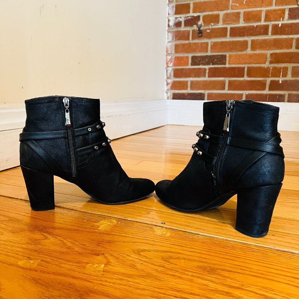 Simply Vera Vera Wang Moto Women's High Heel Ankle Boots Size 8.5 US - Picture 14 of 16